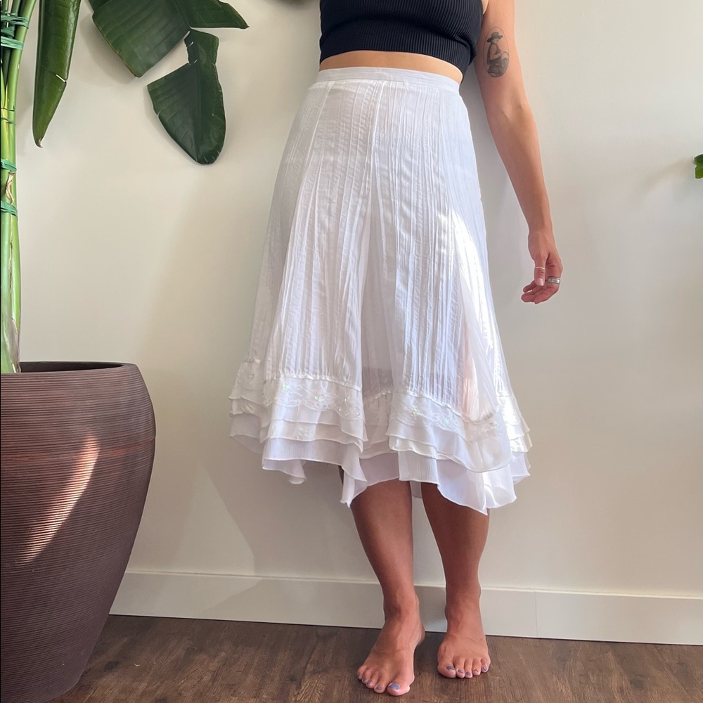 Beaded fringe skirt